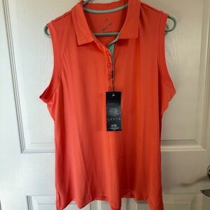HEAD Golf Sleeveless Polo – Women’s XL – Bright Coral/Orange – New with Tags